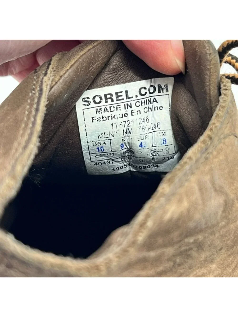 Sorel Mens Madson Chukka Leather Boots Size 10 Brown Lace Up Waterproof Casual